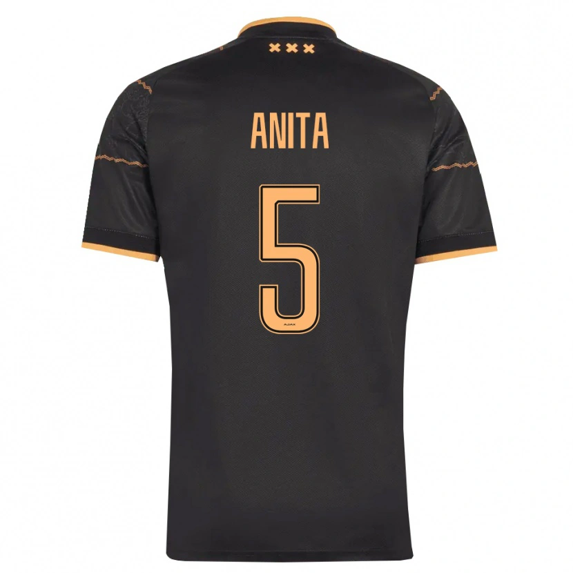 Danxen Hombre Camiseta Vurnon Anita #5 Negro Naranja 2ª Equipación 2026/27 La Camisa México