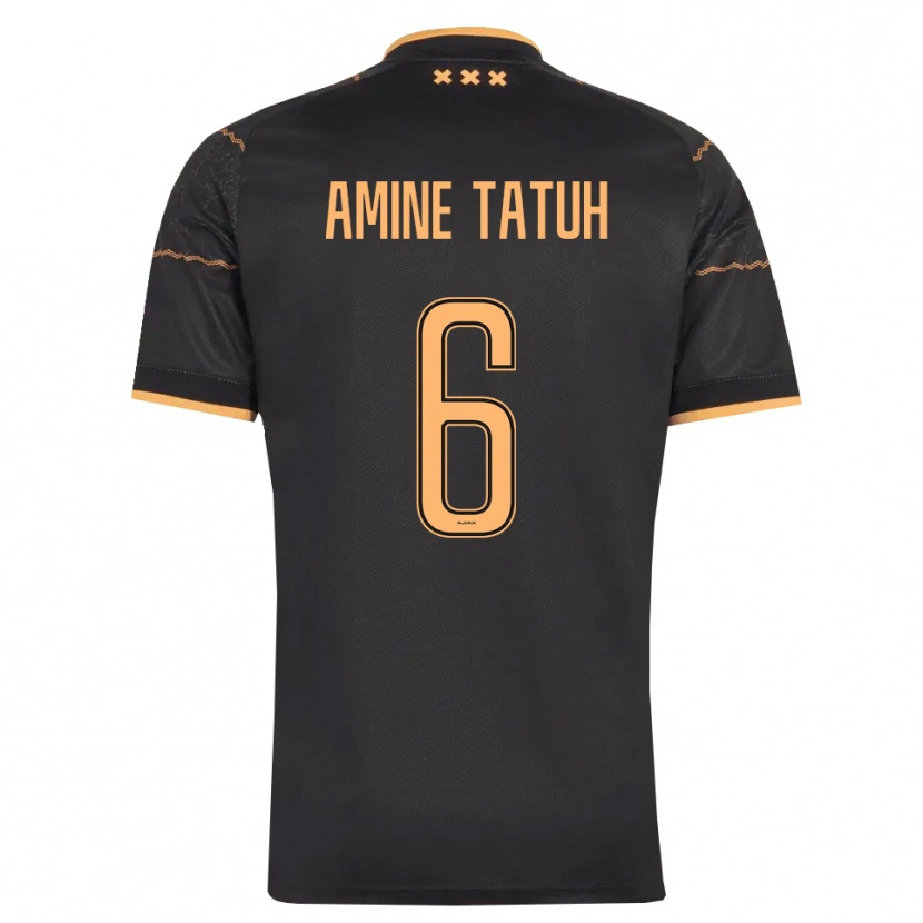 Danxen Hombre Camiseta Mohammed Tatuh #6 Negro Naranja 2ª Equipación 2026/27 La Camisa México