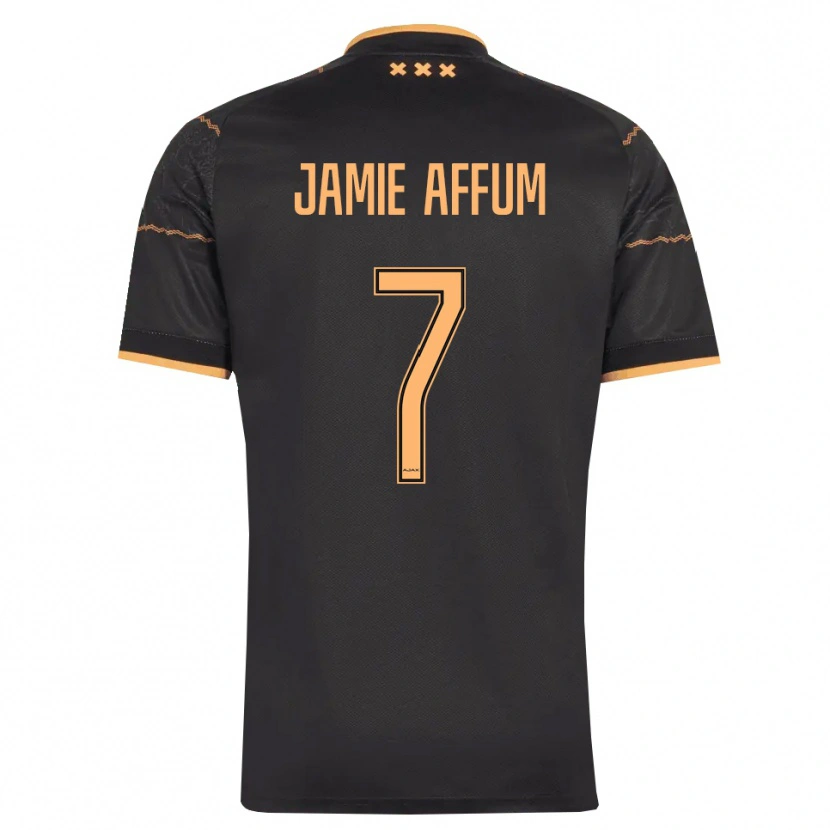 Danxen Hombre Camiseta Deonell Jamie Affum #7 Negro Naranja 2ª Equipación 2026/27 La Camisa México