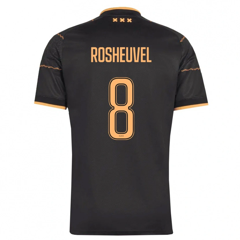 Danxen Hombre Camiseta Darren Rosheuvel #8 Negro Naranja 2ª Equipación 2026/27 La Camisa México