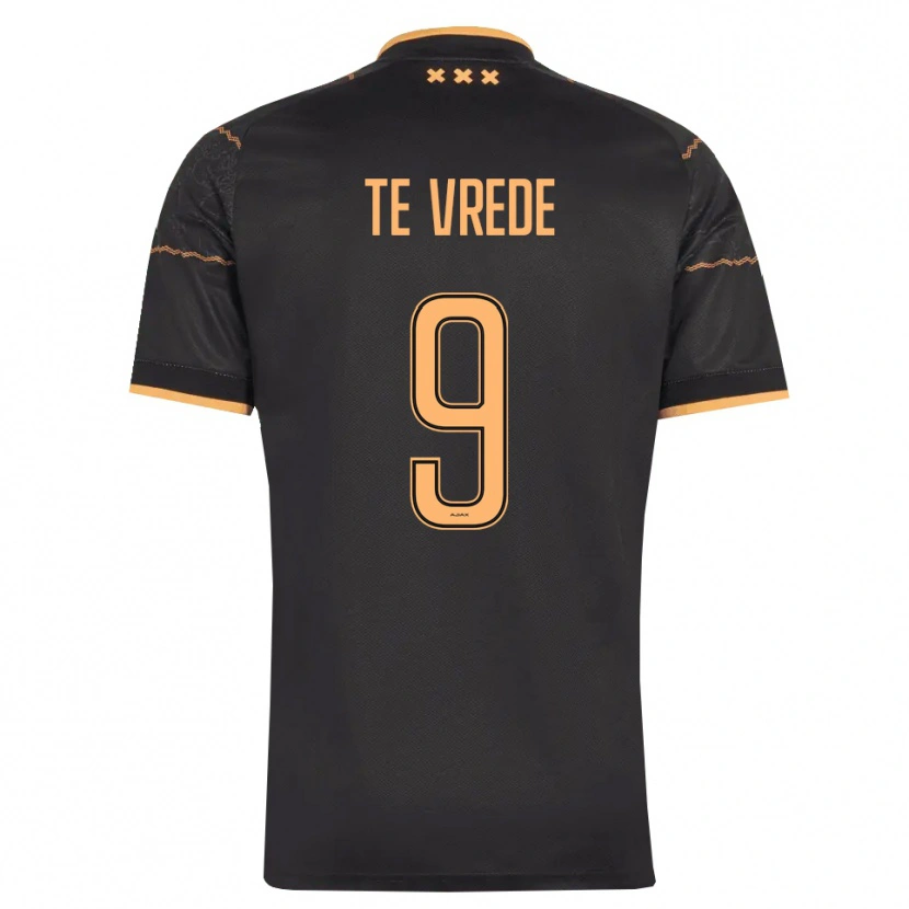 Danxen Hombre Camiseta Mitchell Te Vrede #9 Negro Naranja 2ª Equipación 2026/27 La Camisa México