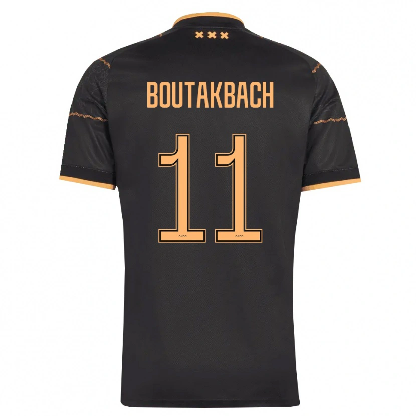 Danxen Hombre Camiseta Massin Boutakbach #11 Negro Naranja 2ª Equipación 2026/27 La Camisa México