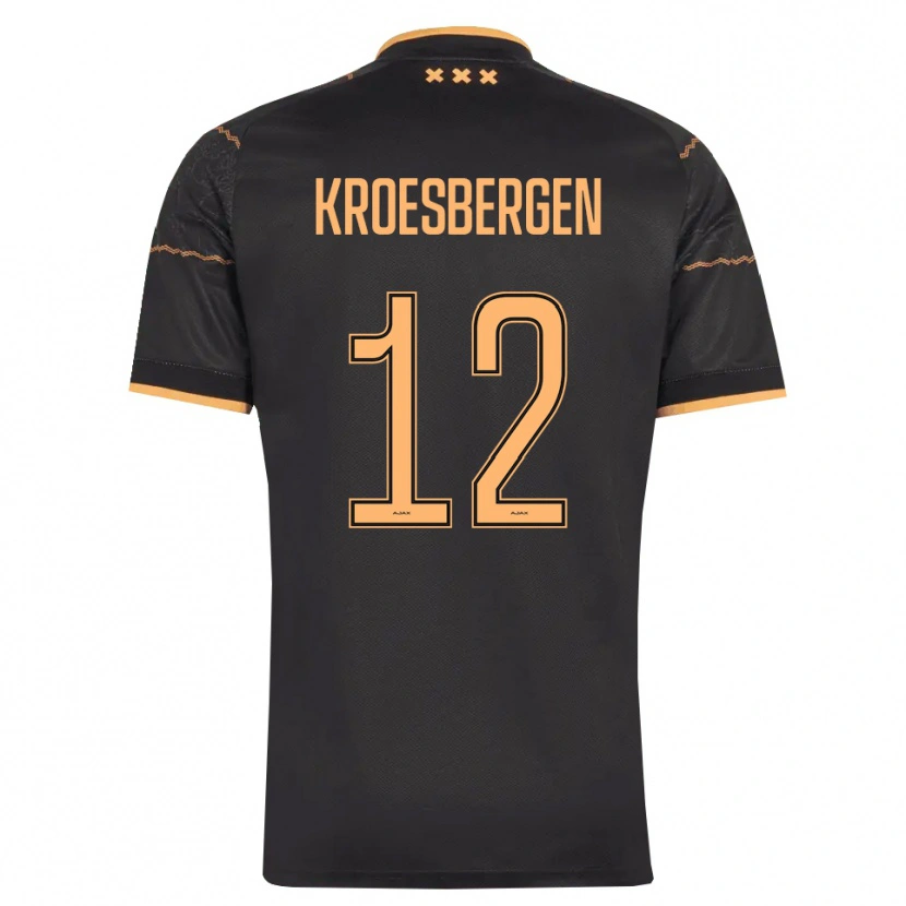 Danxen Hombre Camiseta Branko Kroesbergen #12 Negro Naranja 2ª Equipación 2026/27 La Camisa México