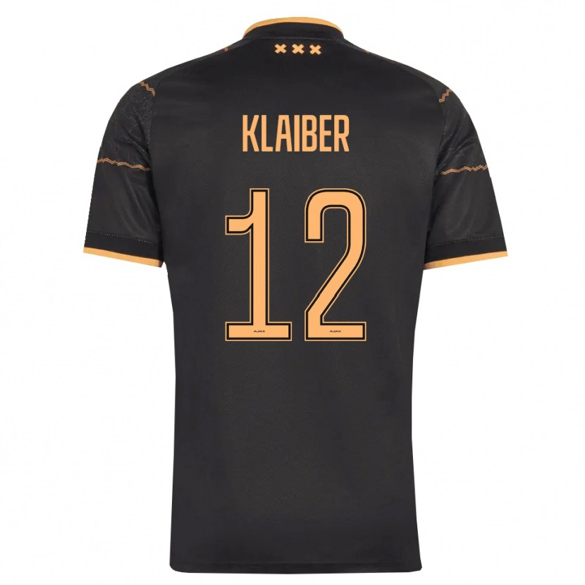 Danxen Hombre Camiseta Sean Klaiber #12 Negro Naranja 2ª Equipación 2026/27 La Camisa México