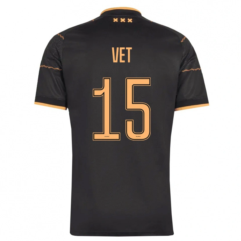 Danxen Hombre Camiseta Javier Vet #15 Negro Naranja 2ª Equipación 2026/27 La Camisa México