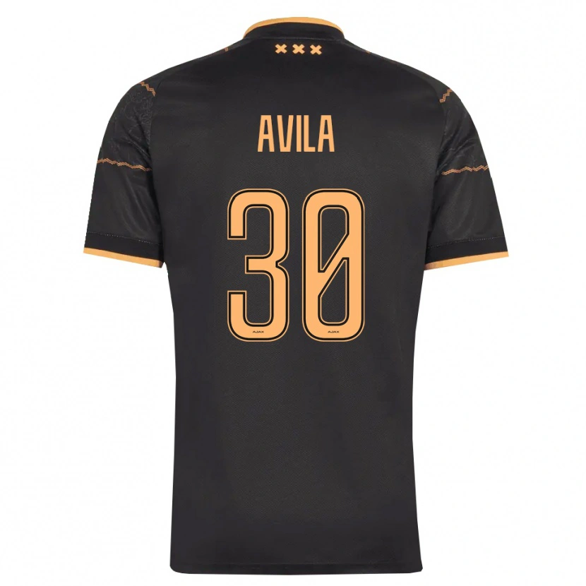 Danxen Hombre Camiseta Gastón Ávila #30 Negro Naranja 2ª Equipación 2026/27 La Camisa México