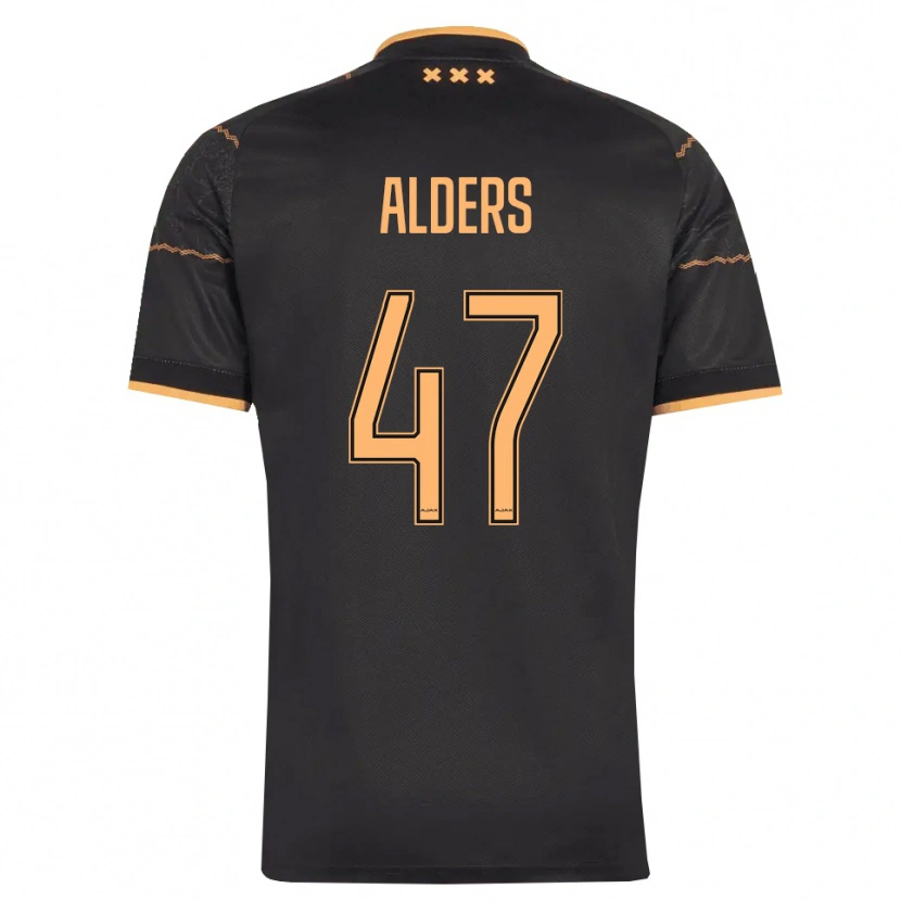 Danxen Hombre Camiseta Gerald Alders #47 Negro Naranja 2ª Equipación 2026/27 La Camisa México