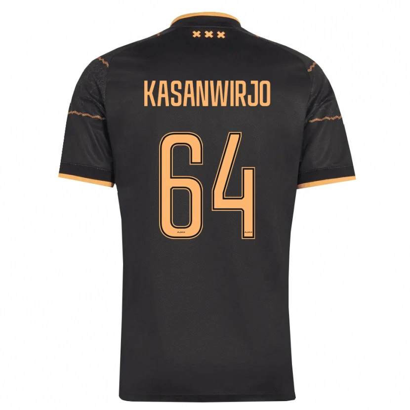 Danxen Hombre Camiseta Kennynho Kasanwirjo #64 Negro Naranja 2ª Equipación 2026/27 La Camisa México