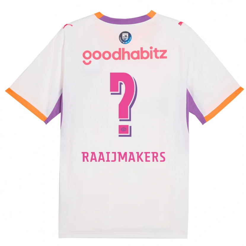 Danxen Hombre Camiseta Lars Raaijmakers #0 Blanco Púrpura Naranja 2ª Equipación 2026/27 La Camisa México