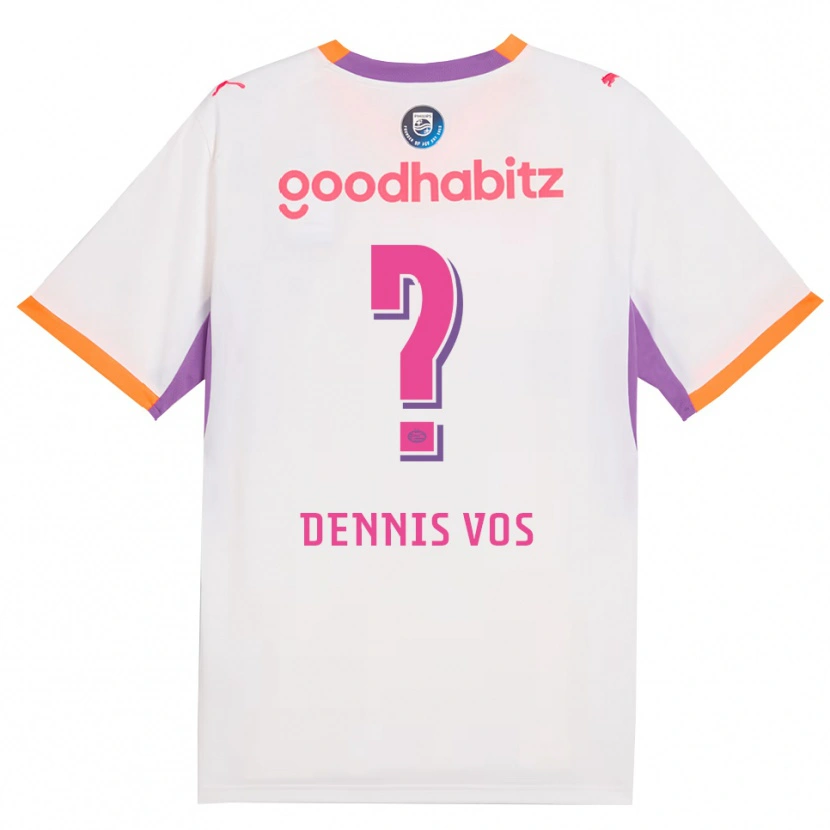 Danxen Hombre Camiseta Dennis Vos #0 Blanco Púrpura Naranja 2ª Equipación 2026/27 La Camisa México