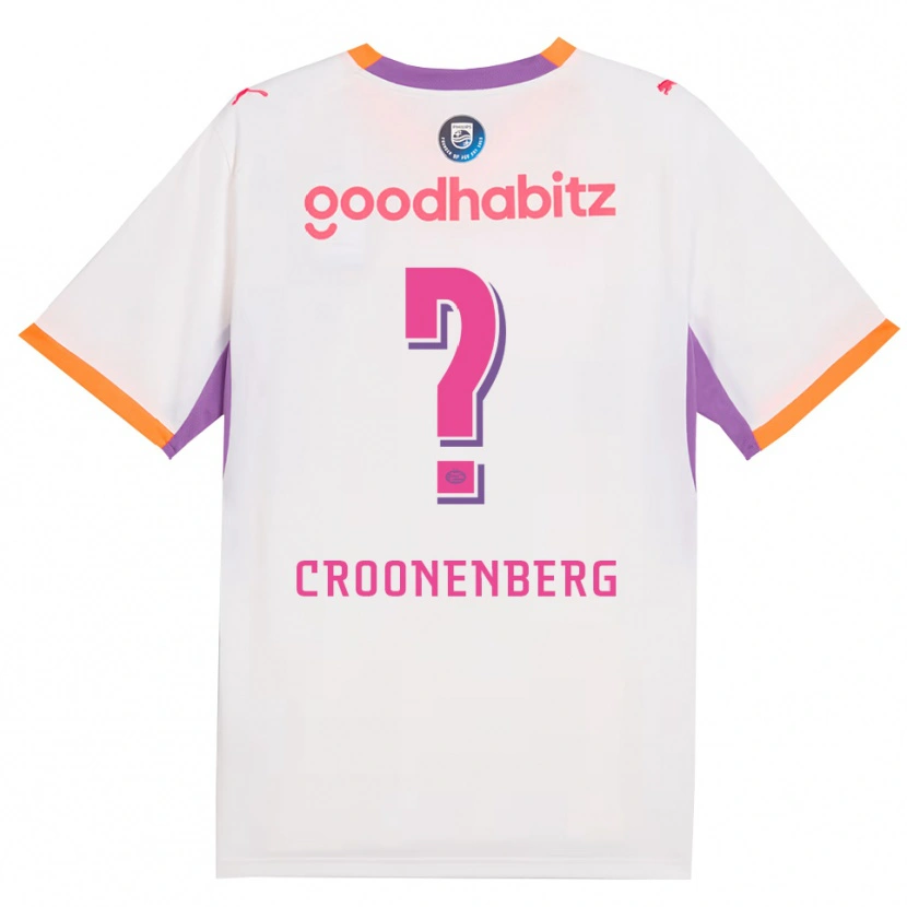 Danxen Hombre Camiseta Luca Croonenberg #0 Blanco Púrpura Naranja 2ª Equipación 2026/27 La Camisa México