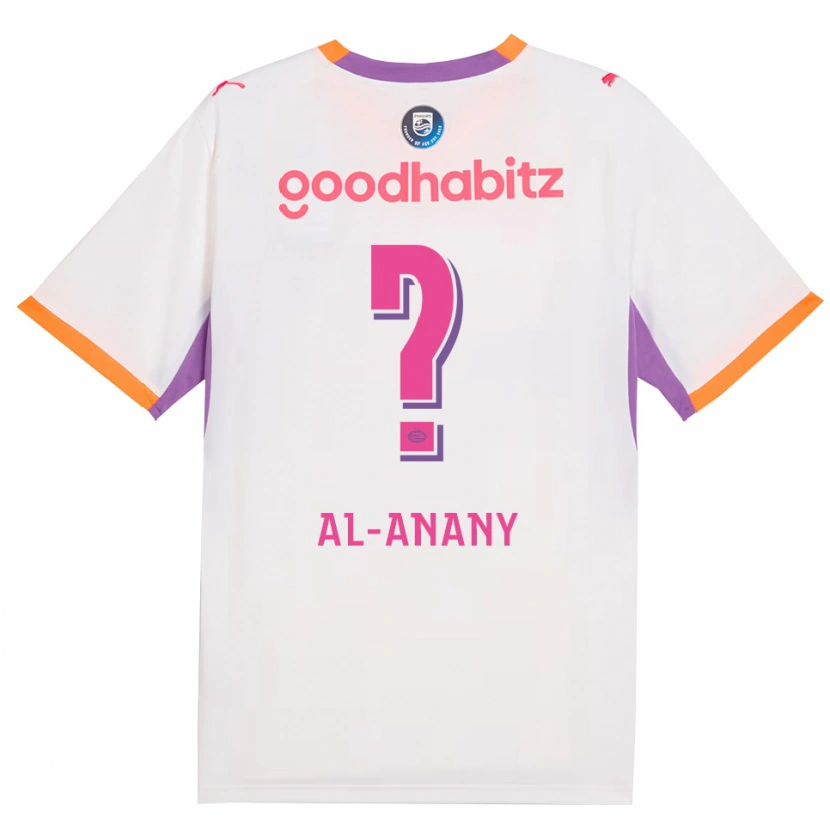 Danxen Hombre Camiseta Yousif Al-Anany #0 Blanco Púrpura Naranja 2ª Equipación 2026/27 La Camisa México