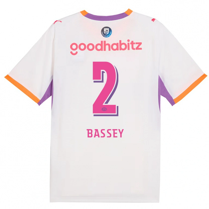 Danxen Hombre Camiseta Essien Bassey #2 Blanco Púrpura Naranja 2ª Equipación 2026/27 La Camisa México