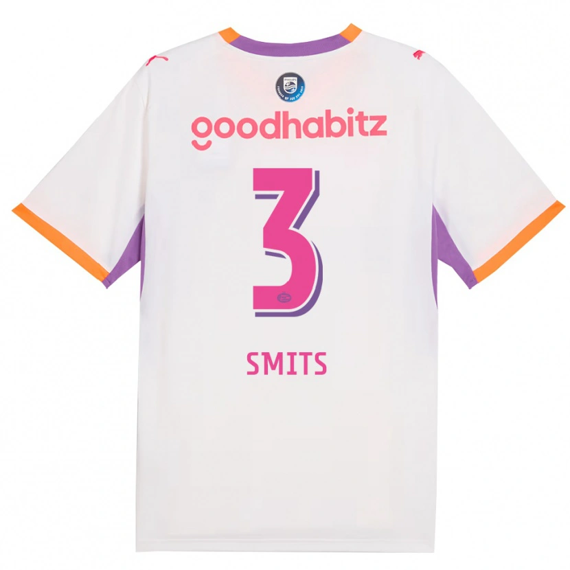Danxen Hombre Camiseta Thomas Smits #3 Blanco Púrpura Naranja 2ª Equipación 2026/27 La Camisa México