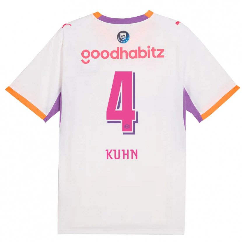 Danxen Hombre Camiseta Wessel Kuhn #4 Blanco Púrpura Naranja 2ª Equipación 2026/27 La Camisa México