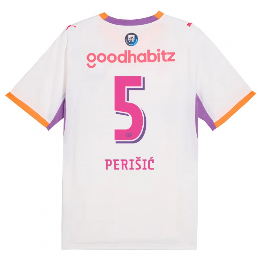 Danxen Hombre Camiseta Ivan Perišić #5 Blanco Púrpura Naranja 2ª Equipación 2026/27 La Camisa México