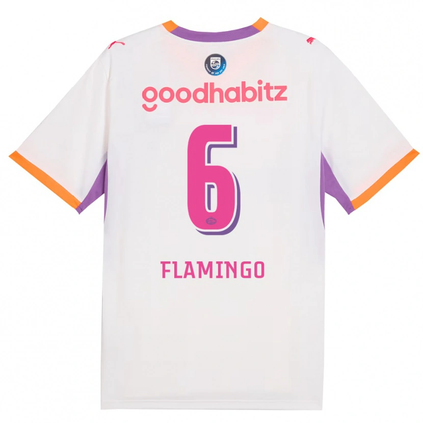 Danxen Hombre Camiseta Ryan Flamingo #6 Blanco Púrpura Naranja 2ª Equipación 2026/27 La Camisa México