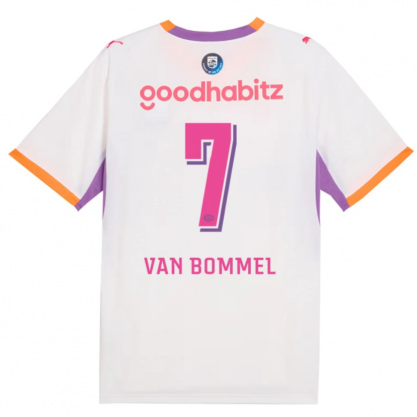 Danxen Hombre Camiseta Ruben Van Bommel #7 Blanco Púrpura Naranja 2ª Equipación 2026/27 La Camisa México