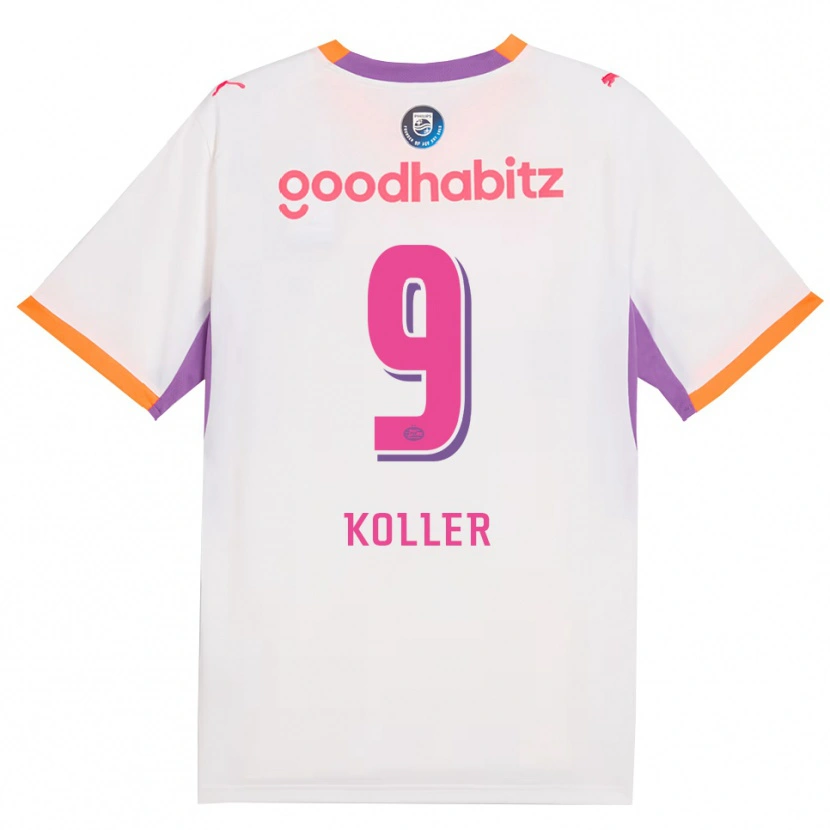 Danxen Hombre Camiseta Jim Koller #9 Blanco Púrpura Naranja 2ª Equipación 2026/27 La Camisa México