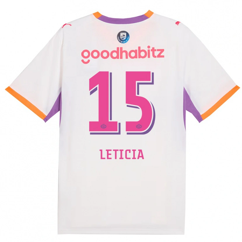 Danxen Hombre Camiseta Brazil Bra Leticia #15 Blanco Púrpura Naranja 2ª Equipación 2026/27 La Camisa México