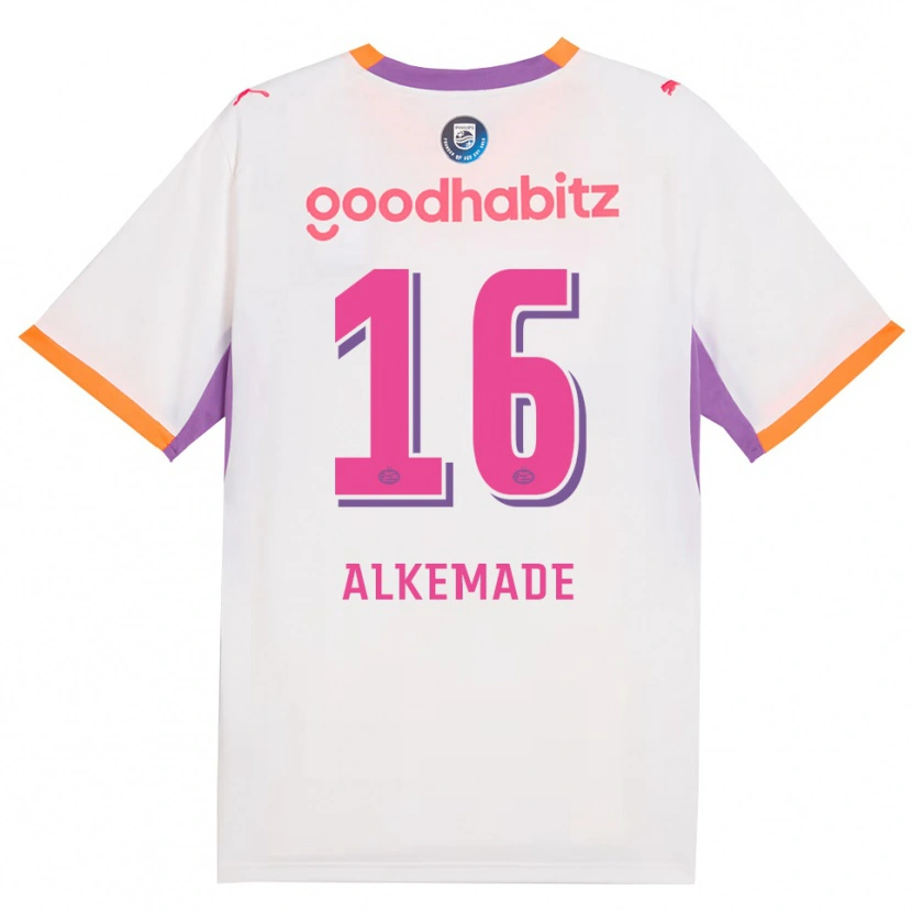 Danxen Hombre Camiseta Lisan Alkemade #16 Blanco Púrpura Naranja 2ª Equipación 2026/27 La Camisa México