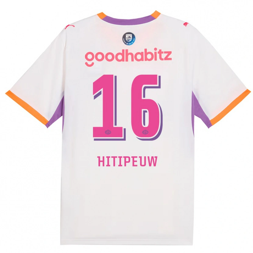 Danxen Hombre Camiseta Thaliro Hitipeuw #16 Blanco Púrpura Naranja 2ª Equipación 2026/27 La Camisa México