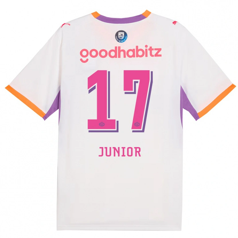 Danxen Hombre Camiseta Mauro Júnior #17 Blanco Púrpura Naranja 2ª Equipación 2026/27 La Camisa México
