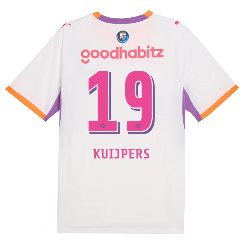 Danxen Hombre Camiseta Jeslynn Kuijpers #19 Blanco Púrpura Naranja 2ª Equipación 2026/27 La Camisa México