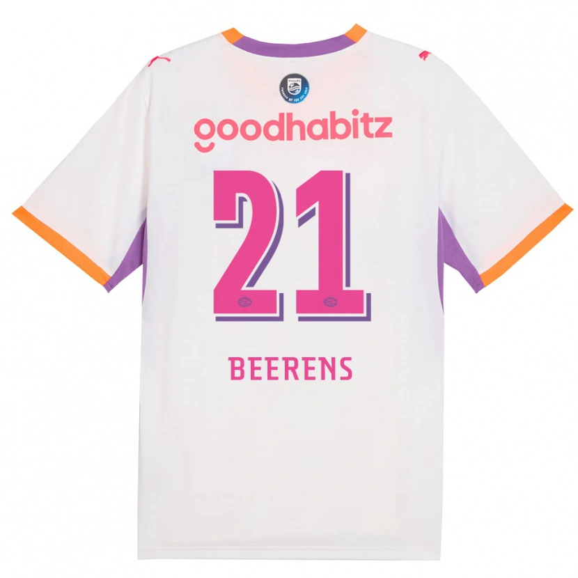 Danxen Hombre Camiseta Jairo Beerens #21 Blanco Púrpura Naranja 2ª Equipación 2026/27 La Camisa México