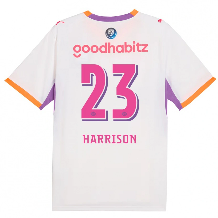 Danxen Hombre Camiseta Amy Harrison #23 Blanco Púrpura Naranja 2ª Equipación 2026/27 La Camisa México