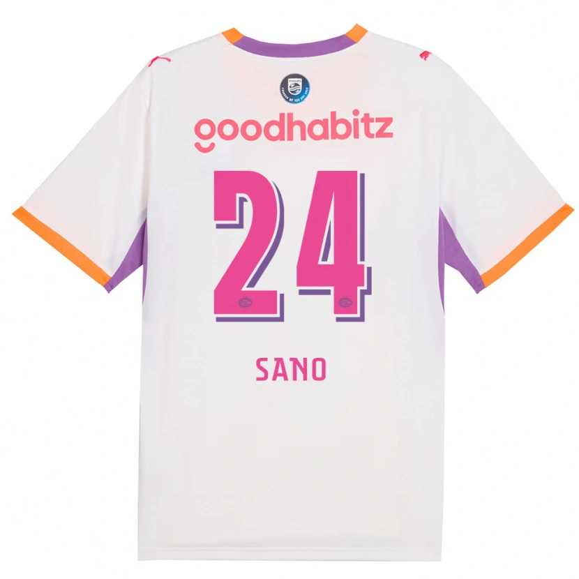 Danxen Hombre Camiseta Kodai Sano #24 Blanco Púrpura Naranja 2ª Equipación 2026/27 La Camisa México