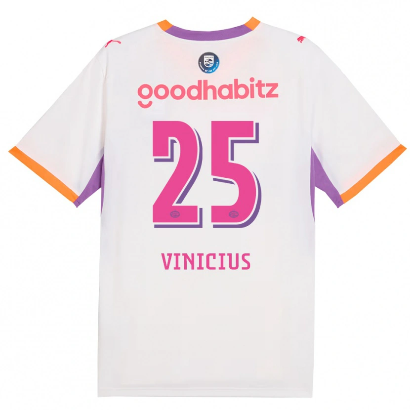 Danxen Hombre Camiseta Carlos Vinicius #25 Blanco Púrpura Naranja 2ª Equipación 2026/27 La Camisa México