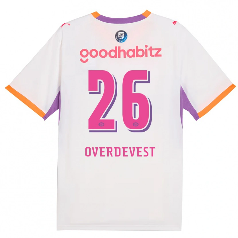 Danxen Hombre Camiseta Marco Overdevest #26 Blanco Púrpura Naranja 2ª Equipación 2026/27 La Camisa México