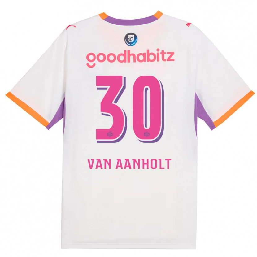Danxen Hombre Camiseta Patrick Van Aanholt #30 Blanco Púrpura Naranja 2ª Equipación 2026/27 La Camisa México
