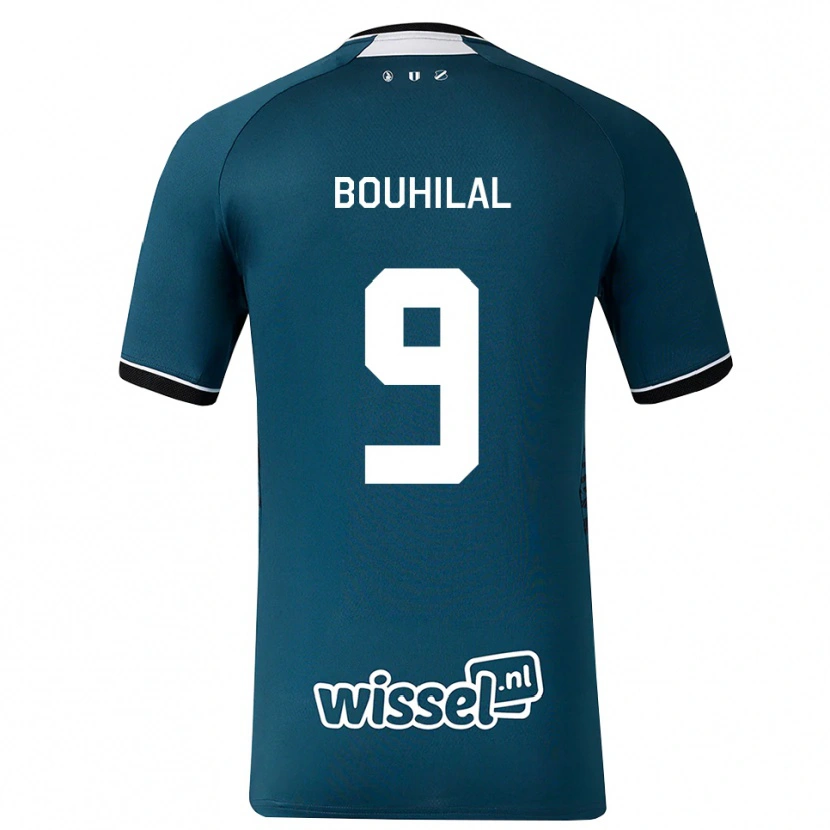 Danxen Hombre Camiseta Mohammed Bouhilal #9 Grisardodarkslategray Blanco 2ª Equipación 2026/27 La Camisa México