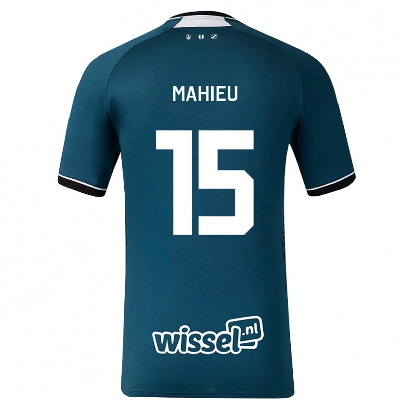 Danxen Hombre Camiseta Lena Mahieu #15 Grisardodarkslategray Blanco 2ª Equipación 2026/27 La Camisa México