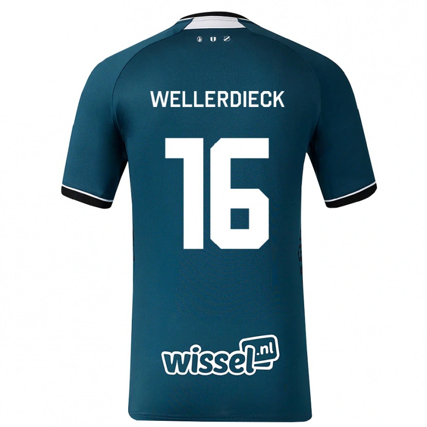 Danxen Hombre Camiseta Tom Wellerdieck #16 Grisardodarkslategray Blanco 2ª Equipación 2026/27 La Camisa México