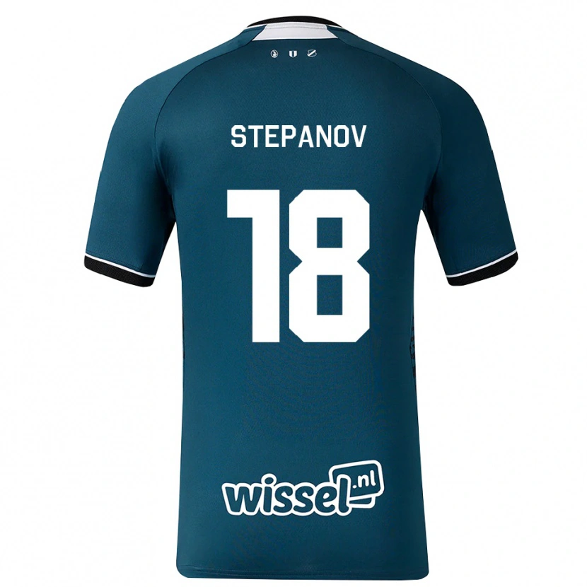 Danxen Hombre Camiseta Artem Stepanov #18 Grisardodarkslategray Blanco 2ª Equipación 2026/27 La Camisa México