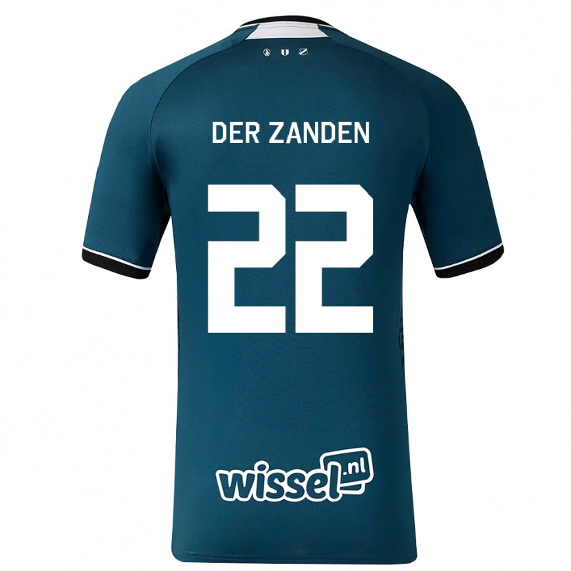 Danxen Hombre Camiseta Iise Van Der Zanden #22 Grisardodarkslategray Blanco 2ª Equipación 2026/27 La Camisa México