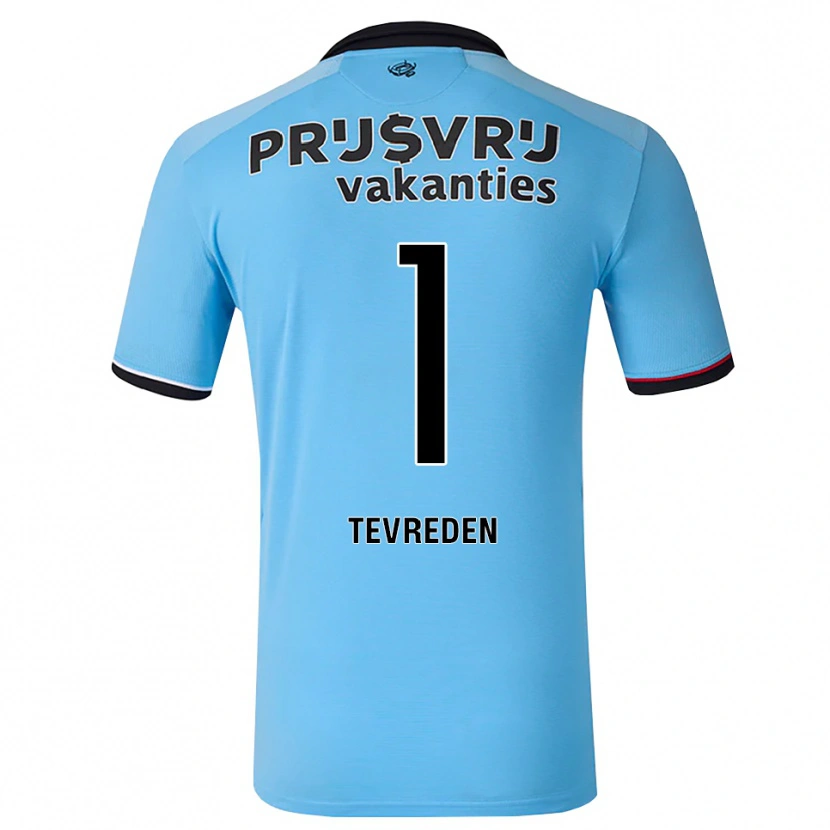 Danxen Hombre Camiseta Dylan Tevreden #1 Azulcieloprofundo Negro Rojo 2ª Equipación 2026/27 La Camisa México