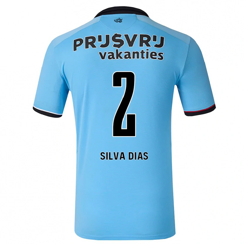 Danxen Hombre Camiseta Lisandro Silva Dias #2 Azulcieloprofundo Negro Rojo 2ª Equipación 2026/27 La Camisa México