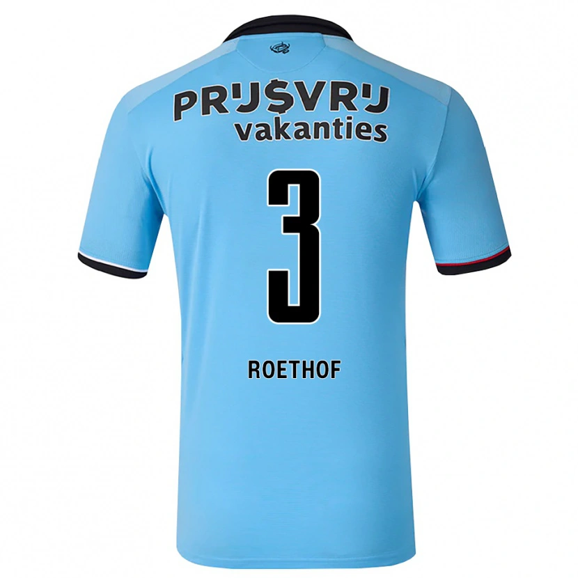 Danxen Hombre Camiseta Danté Roethof #3 Azulcieloprofundo Negro Rojo 2ª Equipación 2026/27 La Camisa México