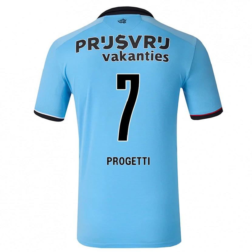 Danxen Hombre Camiseta Vinícius Progetti #7 Azulcieloprofundo Negro Rojo 2ª Equipación 2026/27 La Camisa México