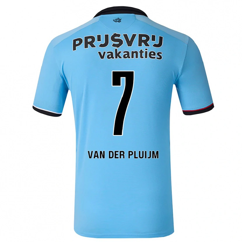 Danxen Hombre Camiseta Marvin Van Der Pluijm #7 Azulcieloprofundo Negro Rojo 2ª Equipación 2026/27 La Camisa México