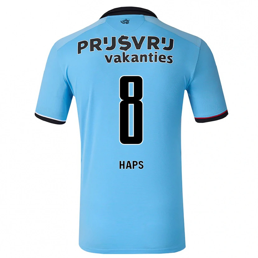 Danxen Hombre Camiseta Levi Haps #8 Azulcieloprofundo Negro Rojo 2ª Equipación 2026/27 La Camisa México