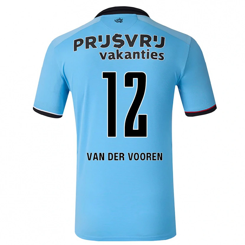 Danxen Hombre Camiseta Remy Van Der Vooren #12 Azulcieloprofundo Negro Rojo 2ª Equipación 2026/27 La Camisa México