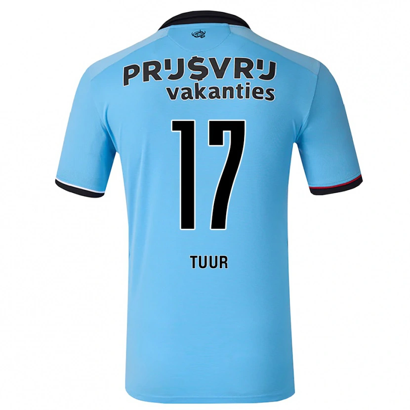 Danxen Hombre Camiseta Jay-Sean Tuur #17 Azulcieloprofundo Negro Rojo 2ª Equipación 2026/27 La Camisa México