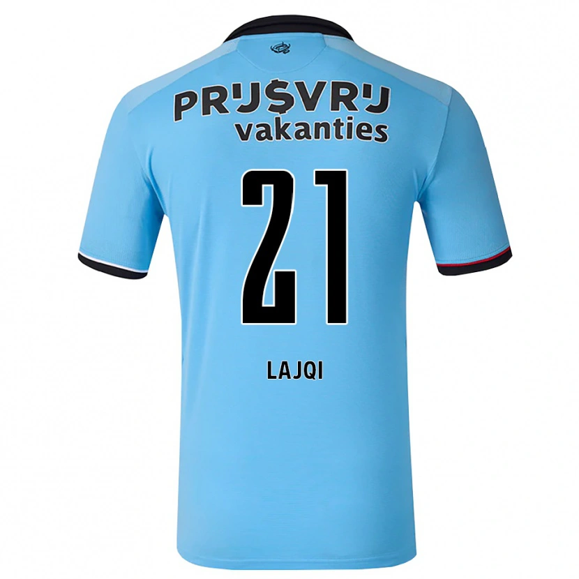 Danxen Hombre Camiseta Merlind Lajqi #21 Azulcieloprofundo Negro Rojo 2ª Equipación 2026/27 La Camisa México