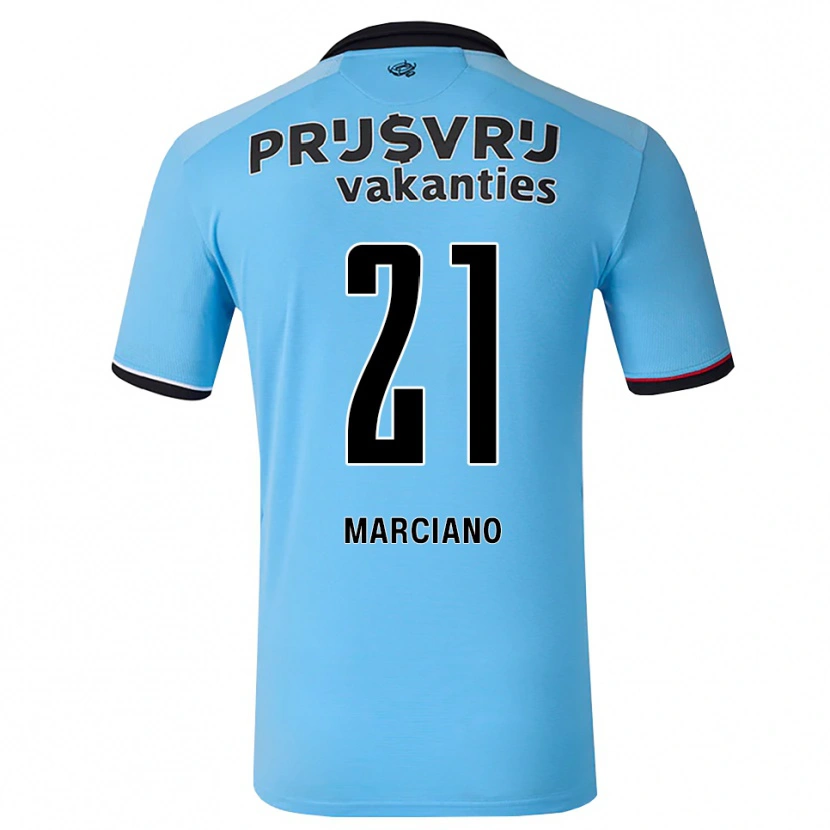 Danxen Hombre Camiseta Ofir Marciano #21 Azulcieloprofundo Negro Rojo 2ª Equipación 2026/27 La Camisa México