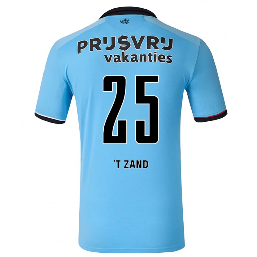 Danxen Hombre Camiseta Shiloh 'T Zand #25 Azulcieloprofundo Negro Rojo 2ª Equipación 2026/27 La Camisa México